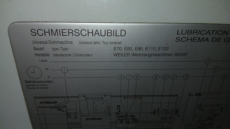 Weiler E90 x 3000 CNC Lathe, 2012 – 10″ Bore, Weiler CNC Control, Steady Rest, Chip Conveyor