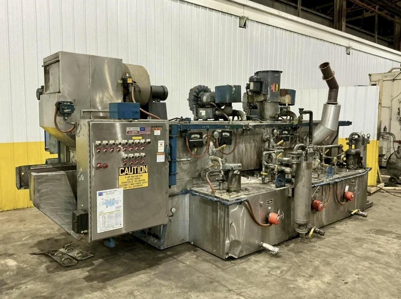 24" WIDE BELT CAE RANSOHOFF 4-STAGE STAINLESS STEEL BELT CONVEYOR PARTS WASHER &amp; RUST INHIBITOR. STOCK # 0545226