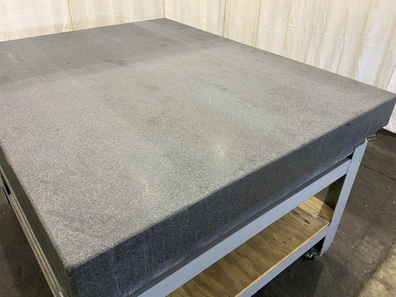 48" X 60" STARRETT GRANITE SURFACE PLATE WITH STAND: STOCK #80904