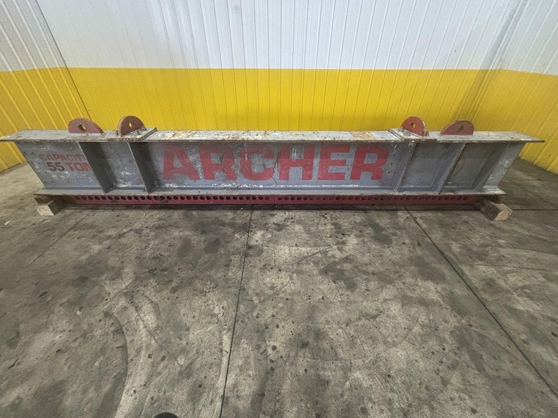 55 TON X 17’ LONG ARCHER STEEL SPREADER BAR / LIFTING BEAM: STOCK #22975