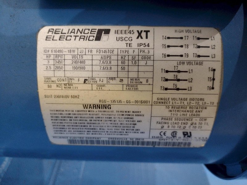 300 HP RELIANCE ELECTRIC AC MOTOR: STOCK #20978