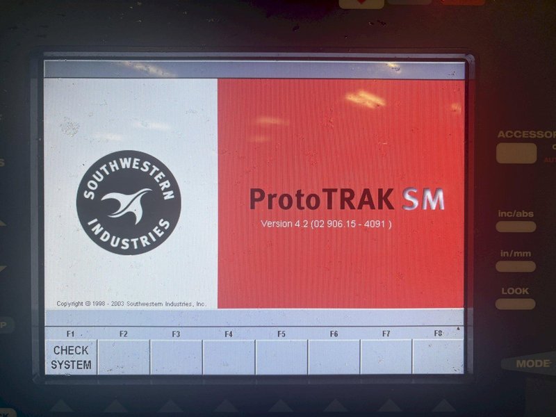 1998 Southwestern Industries TRAK DPM 3-Axis CNC Bed Mill | 40-Taper, Power Drawbar, ProtoTRAK SM