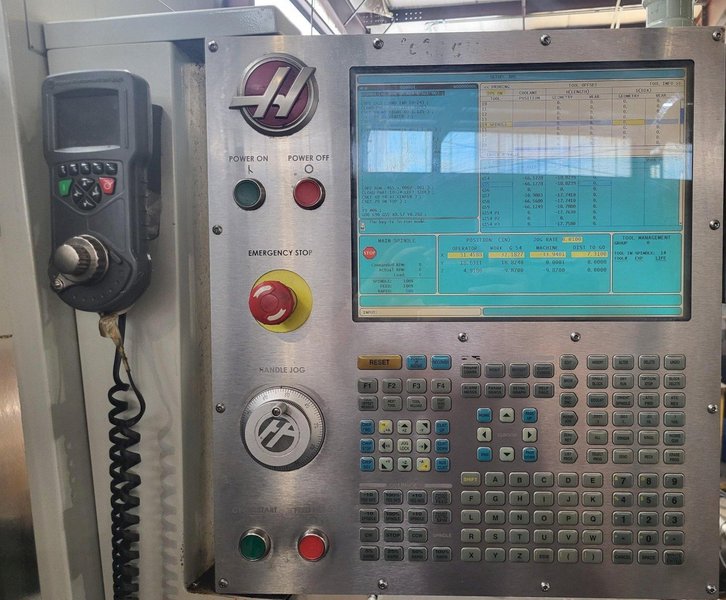 Haas VF-7/40 VMC, 2011 – 4th Axis Ready, Chip Auger, Programmable Coolant