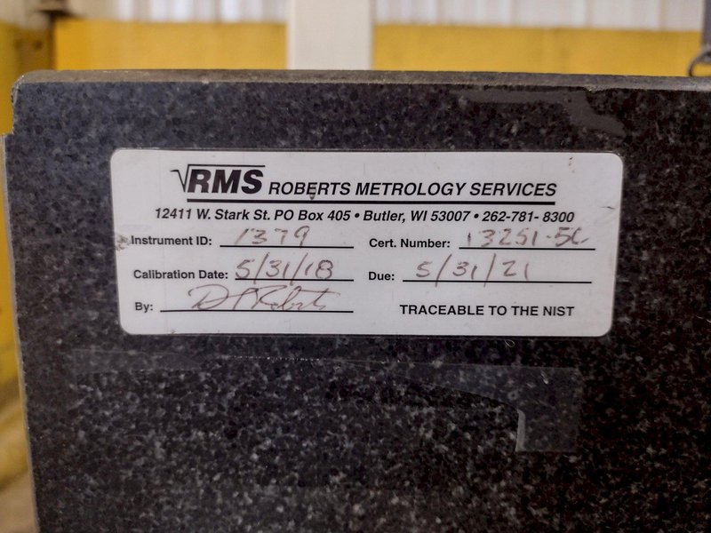 QUALITY CONTROL TECHNOLOGY QUANTAM MODEL # 664 3-AXIS COORDINATE MEASURING MACHINE: STOCK 16705