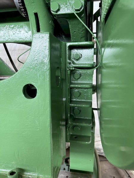 60 TON ROUSSELLE MODEL 6B DOUBLE-CRANK GAP FRAME PRESS. STOCK # 0235625.