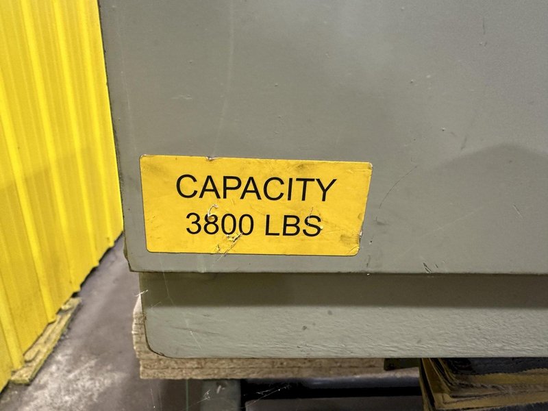 3800 LBS X 60" X 42" SOUTHWORTH HYDRAULIC SCISSOR LIFT TABLE WITH ROLLER CONVEYOR TOP, 110 VOLT: STOCK #20888