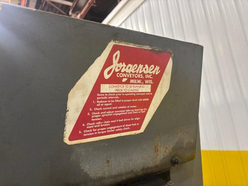 JORGENSEN INCLINED CHIP CONVEYOR: STOCK 22284