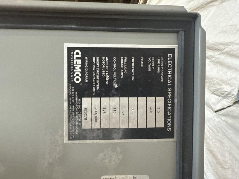 CLEMCO ENP55-600R&amp;RAC BLAST CABINET. STOCK # 0776625.