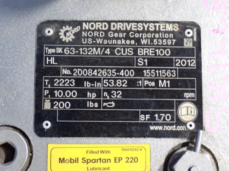 NORD 10 HP GEAR DRIVE