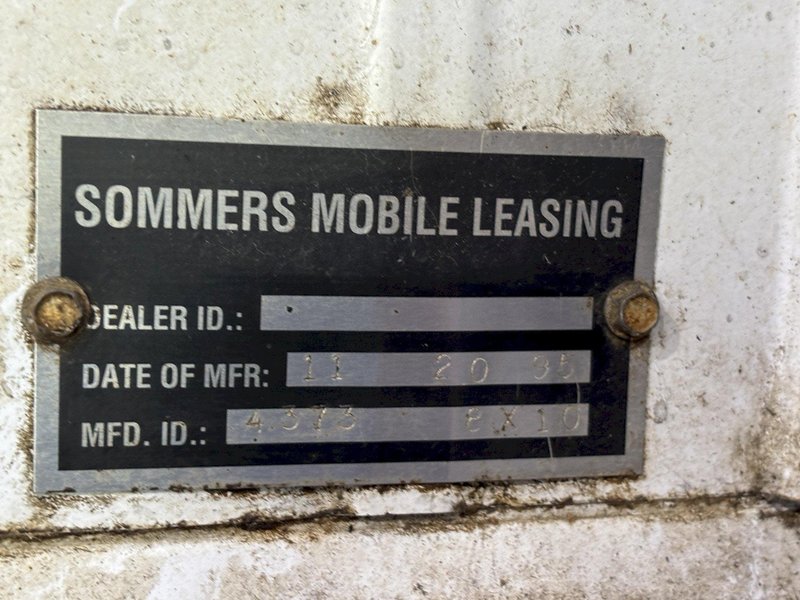 8' X 10' X 8'6" SOMMERS MOBILE LEASING MODEL N MOBILE OFFICE CONTAINER: YOBRO #23815