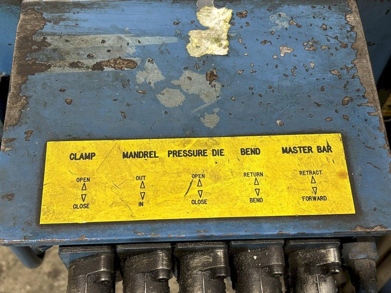 2&quot; WALLACE MODEL #1002 PROGRAMMABLE HYDRAULIC PIPE &amp; TUBE BENDER: STOCK #23183