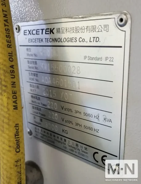 Excetek W500G Wire EDM, New 2015
