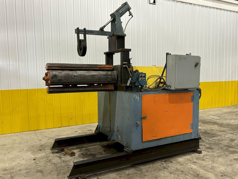 20,000 LBS X 46&quot; ROWE MOTORIZED COIL REEL UNCOILER: STOCK #21269