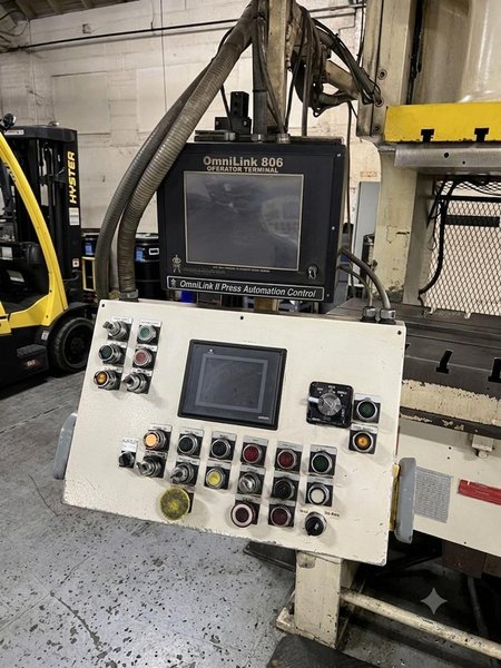 200 ton Aida NC1-2000(2) Used Single Point Gap Mechanical Metal Stamping Press For Sale, Year 2010