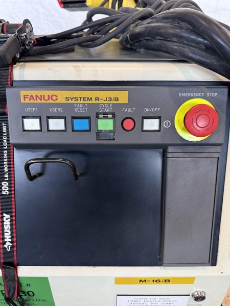 FANUC M-6iB/20 6 AXIS ROBOT W/ R-J3IB CONTROLLER. STOCK # 1005724
