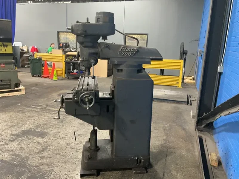 FAMCO 10” X 40” VERTICAL MILL  -  100
