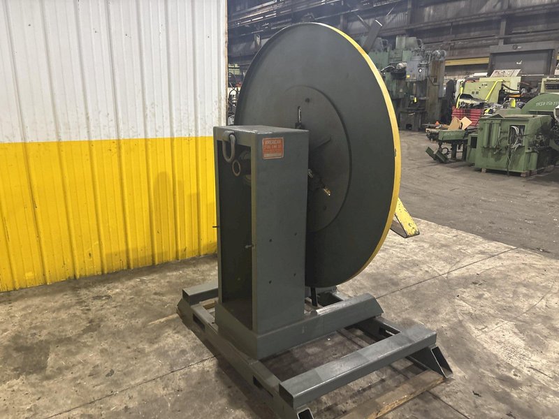 1,000 LBS X 20&quot; AMERICAN STEEL LINE MODEL #60  PULL OFF COIL REEL UNCOILER: YOBRO #23895