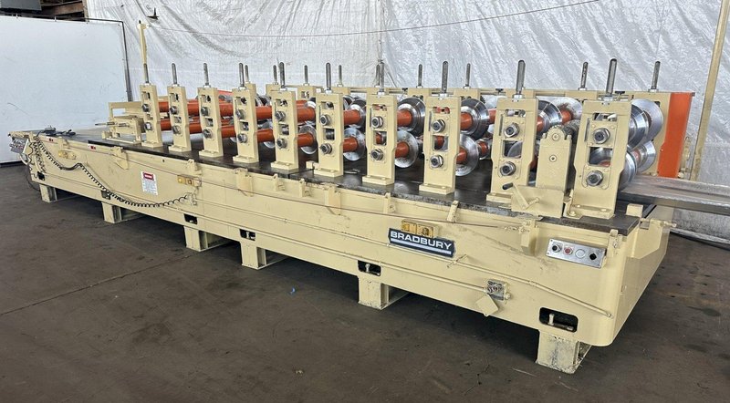 10 STAND X 3.5&quot; ARBOR X 42&quot; BRADBURY RAFTED STANDING SEAM 360/ STANDING SEAM PANEL II ROLLFORMER: STOCK #16967