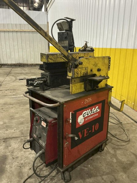 10" X .075" GUILD MODEL #VE-10 SHEAR END WELDER WTH LINCOLN TIG175 WELDER: YOBRO #24859