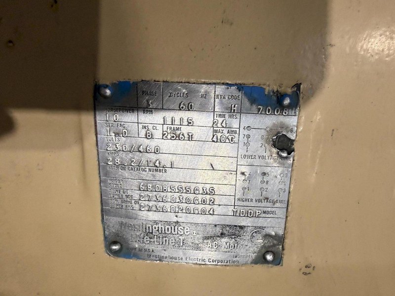 12' X 1/2" WEBB MODEL #9L-2A 3 ROLL INITIAL PINCH PLATE ROLL: YOBRO #25845