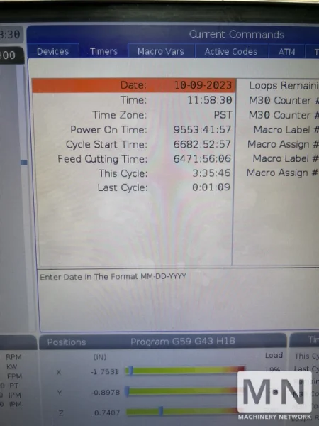 HAAS DM-2 CNC Vertical Machining Center, 2018