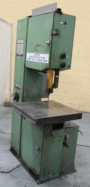 20' START RITE MODEL #V500F VERTICAL BANDSAW: STOCK #63538