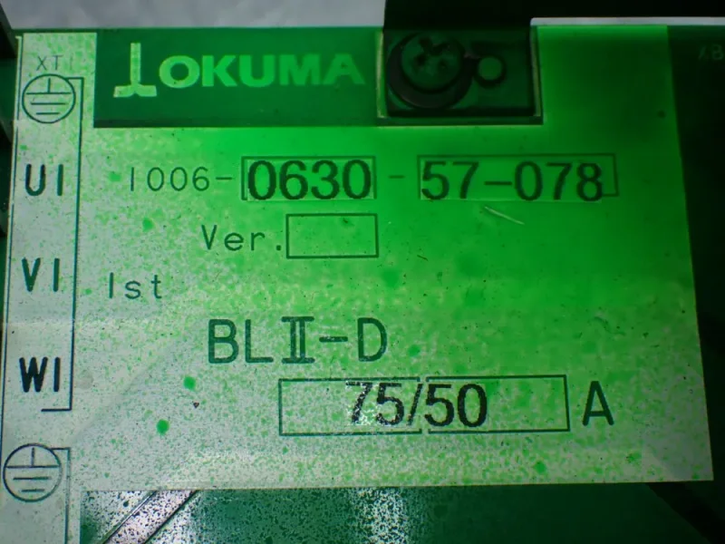 OKUMA BLII-D AC SERVO AMPLIFIER DRIVE  -  BLII-D75/50A