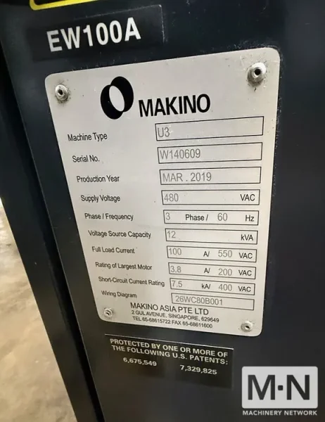 Makino U3 CNC Wire EDM - New 2019