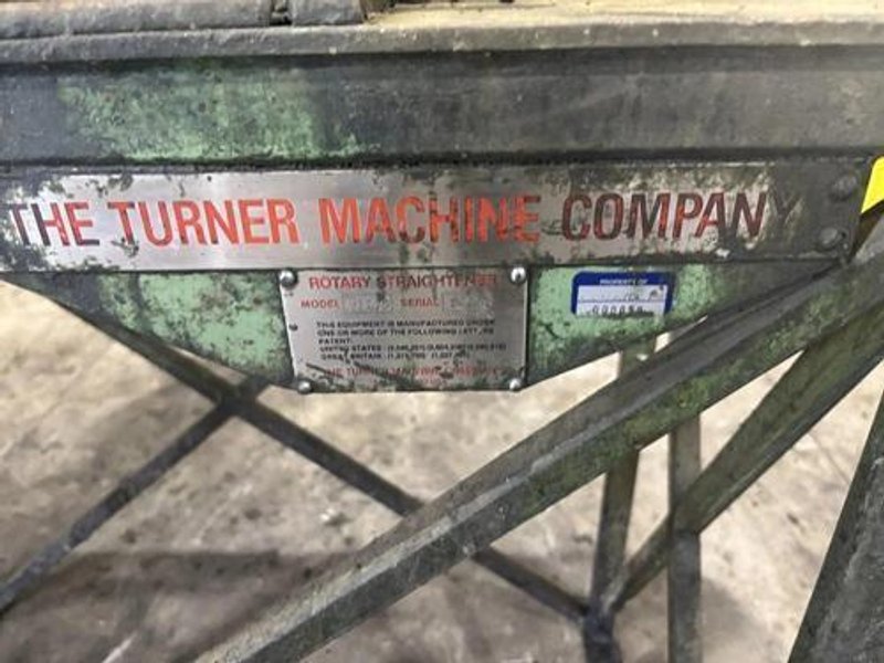 5/16" TURNER MACHINES MODEL #912.5 ROTARY ROLL STRAIGHTENER (14611)