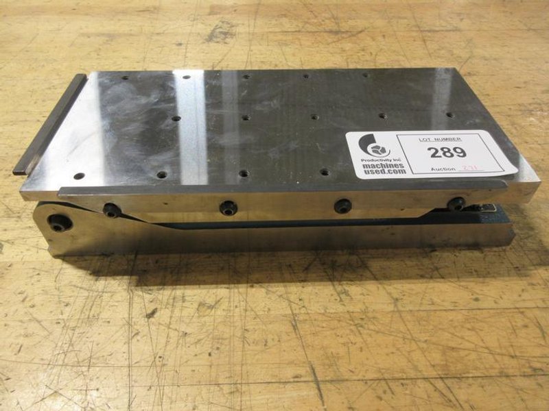 Brown &amp; Sharpe Sine Plate, Precision Ground 12.5" x 6" Surface with Threaded Mounting Holes- Auction Item