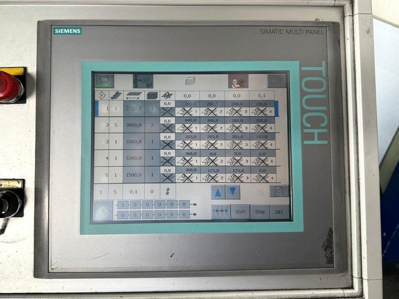 Forstner 1250 x 2 mm slitting &amp; cut to length CNC