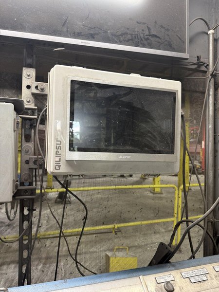 2021 Inductotherm melt system with 2- traveling charge feeders with scales, Inductotherm type 3000 DT-2 ACF-2 3000 kw power supply rated at 300 h. s/n 21H-381478-246-11 interconnecting buss and cables, 2- 4metric steel shell furnaces with stands, hydraulic system , water system with twin 50hp pumps, 2021 Emsco model Hypro 25 stainless steel heat exchanger , related piping, controls, remote operators stand, related controls, lining pushout, Sonmez incoming power transformer type HTYAA3KH-326623 s/n 15729 rated at 3260-4025 KVA, 12,470 volt primary volts, 2x575 secondary volts, spare incoming transformer same as above s/n 15364