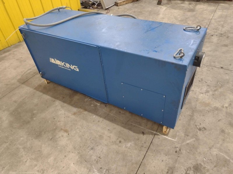 2500 CFM AIR KING MODEL #M-25DHE AIR FILTRATION UNIT W/ STAND: STOCK #23529