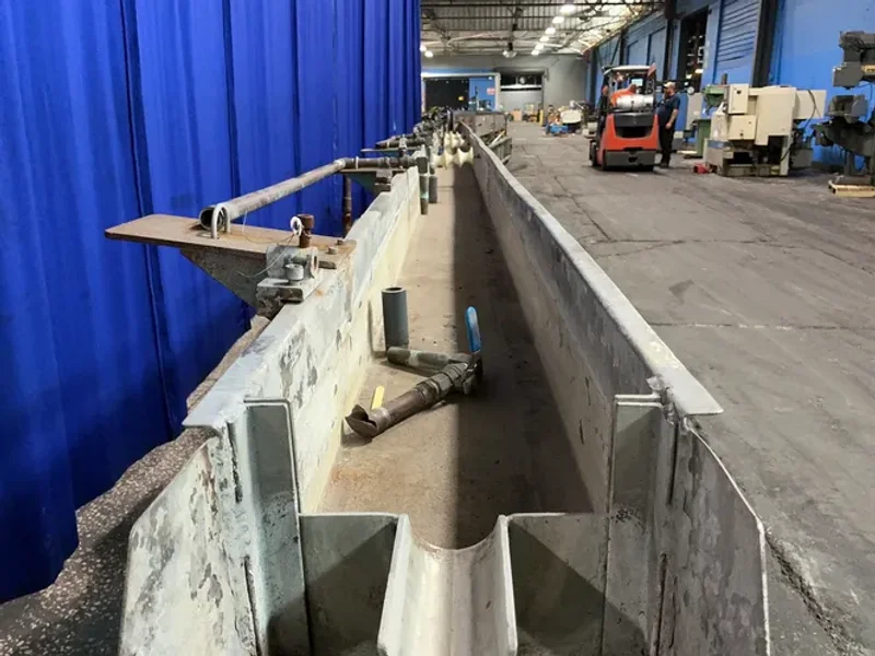 9” X 360” X 6” Large Quench Tank