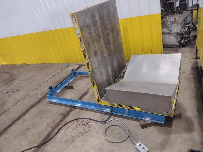 4,000 LBS X 48" X 48" MAX MODEL #LPTT-UP-40-90 HYDRAULIC TILT UPENDER 90 DEGREE FLIP TABLE: YOBRO #25894
