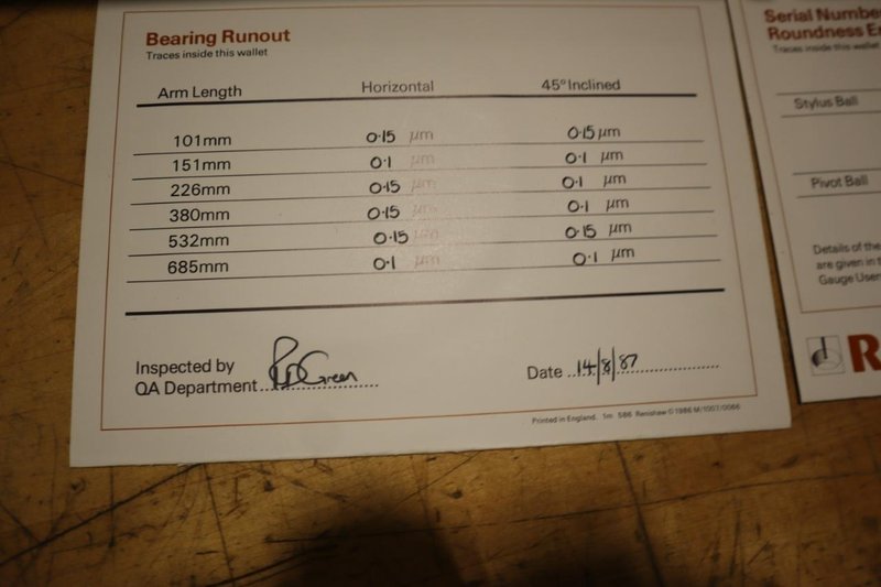 Renishaw Machine Checking Gauge Stand &amp; Pivot- Auction Item
