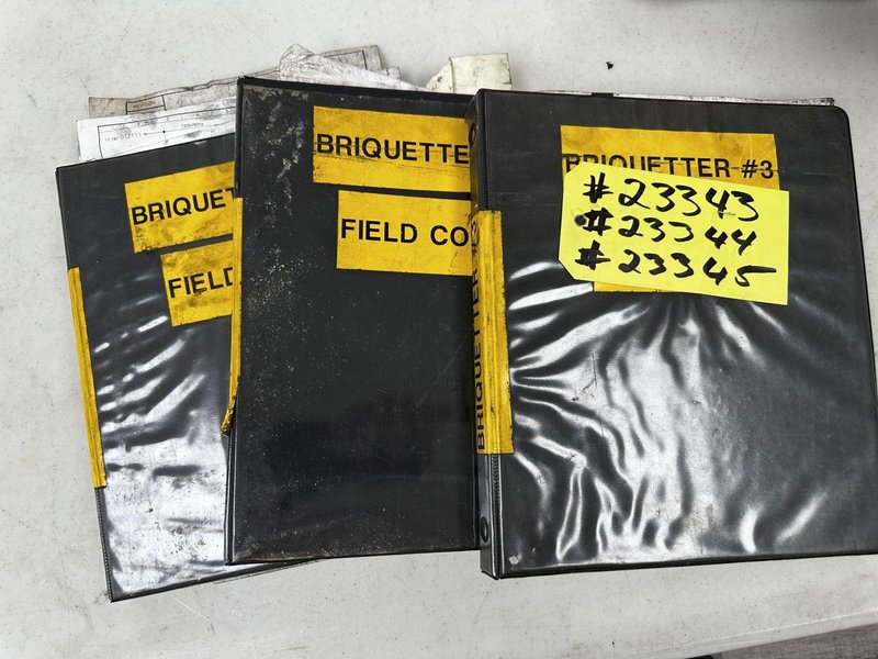 HERTWICH ENGINEERING MODEL #HE-300-30/A SWARF PUCK BRIQUETTER PRESS MACHINE: STOCK #23345