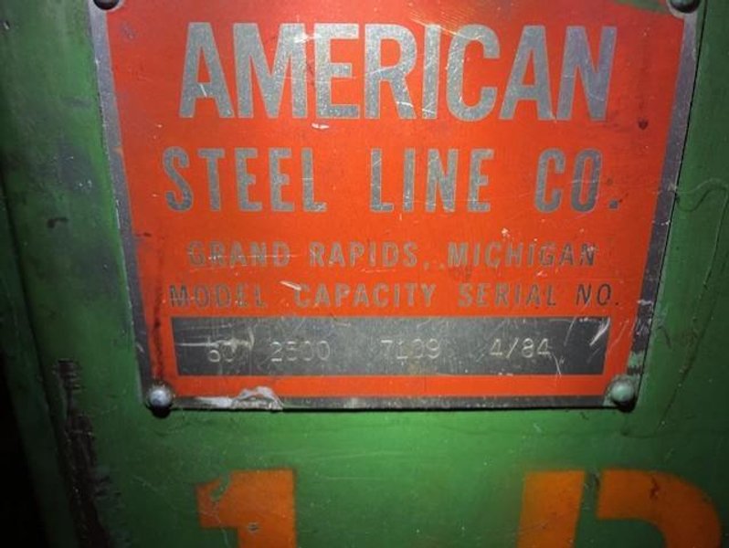 2,500# X 22&quot; POWERED AMERICAN STEEL LINE UNCOILER STOCK# 3980