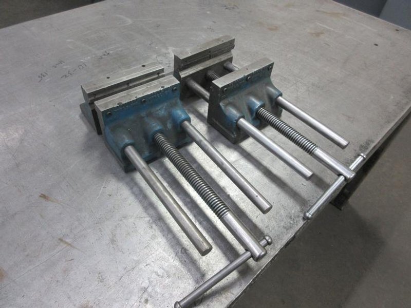 Heinrich 6in Drill Vises (2) with Approx 10" Opening- Auction Item