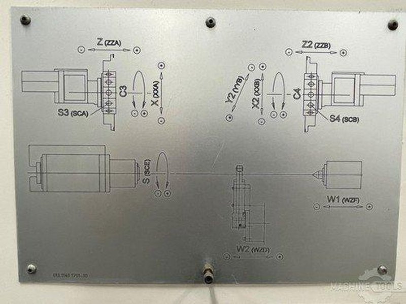 VDF 450-T4-2000 8 Axis CNC Turning Center
