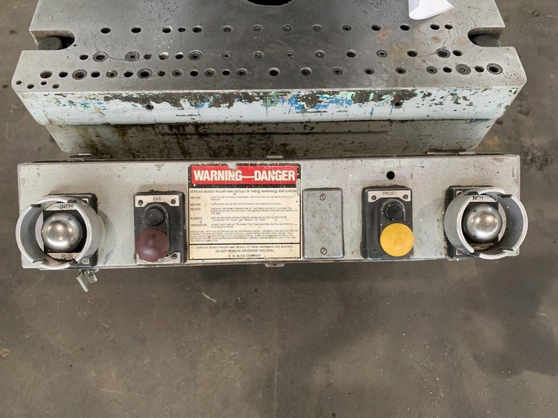 60-TON BLISS C-60 BACK-GEARED OBI PRESS. STOCK # 0788724.