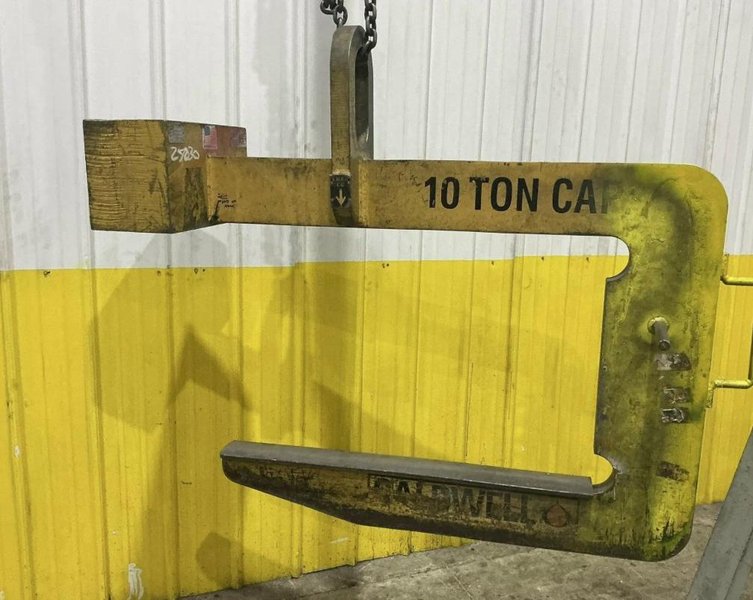 10 TON X 48" CALDWELL #82-10-48 COIL LIFT C-HOOK. STOCK # 0436226