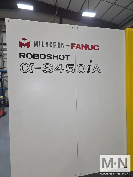 500 TON 31.3 OZ MILACRON MODEL ALPHA S500IA-890G ROBOSHOT INJECTION MOLDING MACHINE  MFG 2020 NEVER USED