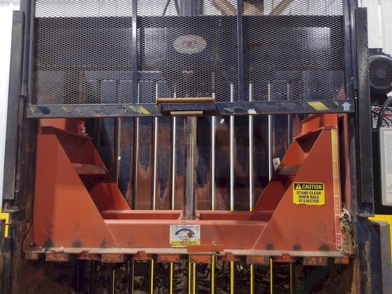 72" X 30" JV MFG CRAM A LOT MODEL #VB-72-B VERTICAL HYDRAULIC CARDBOARD BALER: STOCK #18050