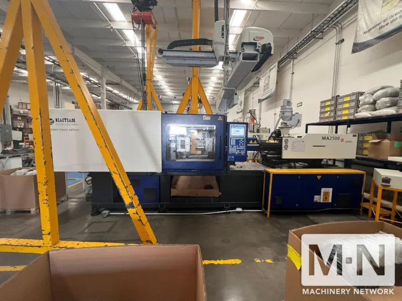 280 TON 18.3 OZ HAITIAN MODEL MA2500/G INJECTION MOLDING MACHINE MFG  2018