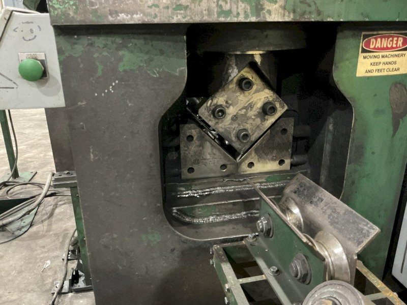 6" x 6" x 1/2" CONTROLLED AUTOMATION MODEL #ABL-74 AUTOMATIC ANGLE PUNCH &amp; SHEAR LINE: STOCK #24935