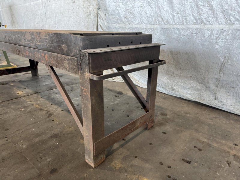 28&quot; WIDE X 84&quot; LONG T-SLOTTED TABLE WITH STAND. STOCK # 0344325