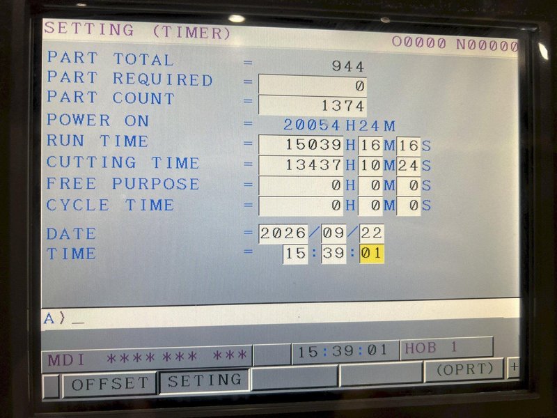 Kashifuji KN-80 Used CNC Gear Hobber For Sale - 2013