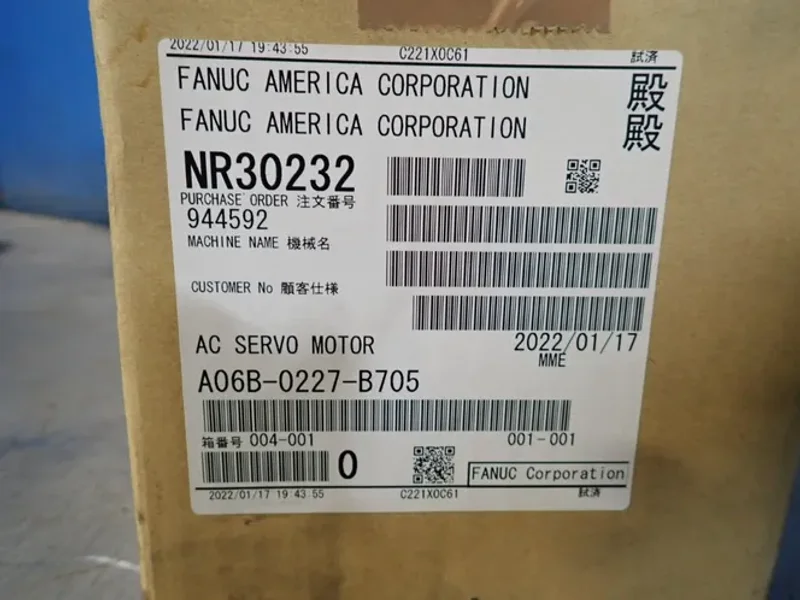 FANUC AC SERVO MOTOR   -  A06B-0227-B705