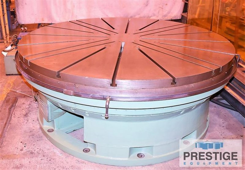 Waldrich 120&quot; Diam. 50 Ton Capacity B-Axis CNC Rotary Table